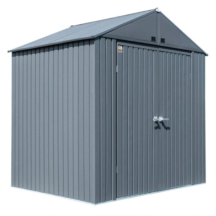 Arrow Elite Steel Storage Shed, 8x6, Anthracite 4 Arrow Elite Steel Storage Shed, 8x6, Anthracite - Image 2
