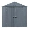 Arrow Elite Steel Storage Shed, 8x6, Anthracite 2 Arrow Elite Steel Storage Shed, 8x6, Anthracite -Shelterlogic 026862113566 5