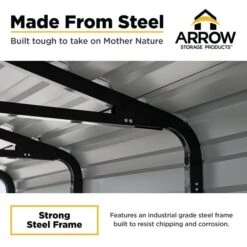 Arrow Carport, 10 Ft. X 38 Ft. X 7 Ft. Eggshell 17 Arrow Carport, 10 Ft. X 38 Ft. X 7 Ft. Eggshell -Shelterlogic 04 steelframe arrowcarport infographic pp 2000x2000 1119 7 25