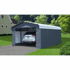 Enclosure Kit For Arrow Carport, 12 Ft. X 20 Ft. Gray 19 Enclosure Kit For Arrow Carport, 12 Ft. X 20 Ft. Gray -Shelterlogic 10181 image 03