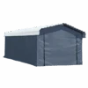 Enclosure Kit For Arrow Carport, 12 Ft. X 20 Ft. Gray -Shelterlogic 10181 silo image 01