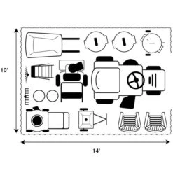 Arrow Select Steel Storage Shed, 10x14, Blue Grey -Shelterlogic 10x14 what fits