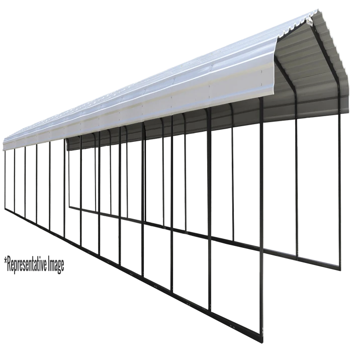 Arrow Carport, 12 Ft. X 82 Ft. X 7 Ft. Eggshell 3 Arrow Carport, 12 Ft. X 82 Ft. X 7 Ft. Eggshell