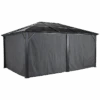 Curtains For Meridien Gazebo, 12 Ft. X 16 Ft. Gray, Gazebo Not Included 1 Curtains For Meridien Gazebo, 12 Ft. X 16 Ft. Gray, Gazebo Not Included -Shelterlogic 135 9163773