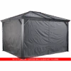 Curtains For Ventura Gazebo, 10 Ft. X 14 Ft. Gray, Gazebo Not Included -Shelterlogic 135 9163858 135 9161397 disclaimer image 02 2