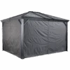 Curtains For Ventura Gazebo, 10 Ft. X 12 Ft. Gray, Gazebo Not Included 2 Curtains For Ventura Gazebo, 10 Ft. X 12 Ft. Gray, Gazebo Not Included -Shelterlogic 135 9163858 135 9161397 silo image 01