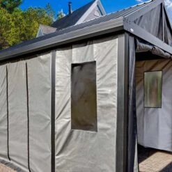 Samara Carport Enclosure Kit, 12 Ft. X 20 Ft. 12 Samara Carport Enclosure Kit, 12 Ft. X 20 Ft. -Shelterlogic 135 9165845 samara image 02