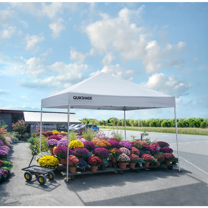 Marketplace MP100 Straight Leg Pop-Up Canopy, 10 Ft. X 10 Ft. White 4 Marketplace MP100 Straight Leg Pop-Up Canopy, 10 Ft. X 10 Ft. White - Image 2