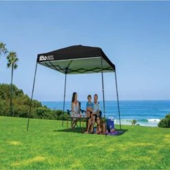 Solo Steel SOLO72 Slant Leg Pop-Up Canopy, 11 Ft. X 11 Ft. Black -Shelterlogic 164296ds image 02