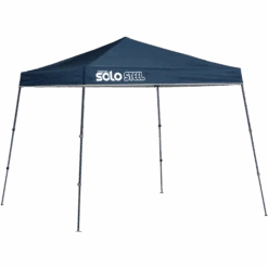 Solo Steel SOLO50 Slant Leg Pop-Up Canopy, 9 Ft. X 9 Ft. Midnight Blue