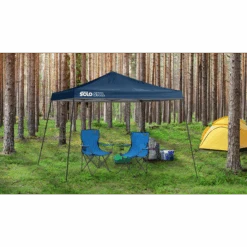 Solo Steel SOLO90 Slant Leg Pop-Up Canopy, 11 Ft. X 11 Ft. Midnight Blue -Shelterlogic 167525ds 3