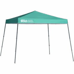Solo Steel SOLO72 Slant Leg Pop-Up Canopy, 11 Ft. X 11 Ft. Turquoise