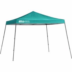 Solo Steel SOLO90 Slant Leg Pop-Up Canopy, 11 Ft. X 11 Ft. Turquoise