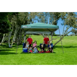 Solo Steel SOLO90 Slant Leg Pop-Up Canopy, 11 Ft. X 11 Ft. Turquoise -Shelterlogic 167536ds 2