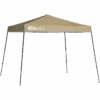 Solo Steel SOLO72 Slant Leg Pop-Up Canopy, 11 Ft. X 11 Ft. Khaki -Shelterlogic 167541ds