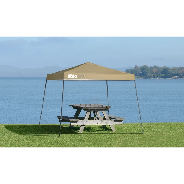Solo Steel SOLO72 Slant Leg Pop-Up Canopy, 11 Ft. X 11 Ft. Khaki 6 Solo Steel SOLO72 Slant Leg Pop-Up Canopy, 11 Ft. X 11 Ft. Khaki - Image 4