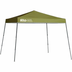 Solo Steel SOLO72 Slant Leg Pop-Up Canopy, 11 Ft. X 11 Ft. Olive