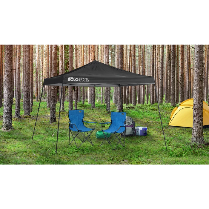 Solo Steel SOLO90 Slant Leg Pop-Up Canopy, 11 Ft. X 11 Ft. Black 6 Solo Steel SOLO90 Slant Leg Pop-Up Canopy, 11 Ft. X 11 Ft. Black - Image 4