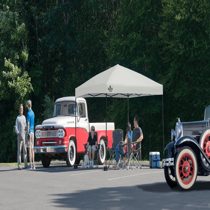 Shade Tech ST100 Straight Leg Pop-Up Canopy, 10 Ft. X 10 Ft. Grey 5 Shade Tech ST100 Straight Leg Pop-Up Canopy, 10 Ft. X 10 Ft. Grey - Image 3