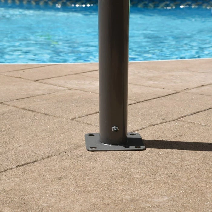 ShelterLogic 10x10 Pacifica Gazebo Canopy Charcoal Frame And Marzipan Tan Cover 7 ShelterLogic 10x10 Pacifica Gazebo Canopy Charcoal Frame And Marzipan Tan Cover - Image 5