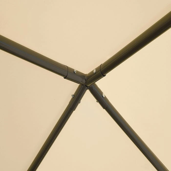 ShelterLogic 10x10 Pacifica Gazebo Canopy Charcoal Frame And Marzipan Tan Cover 8 ShelterLogic 10x10 Pacifica Gazebo Canopy Charcoal Frame And Marzipan Tan Cover - Image 6