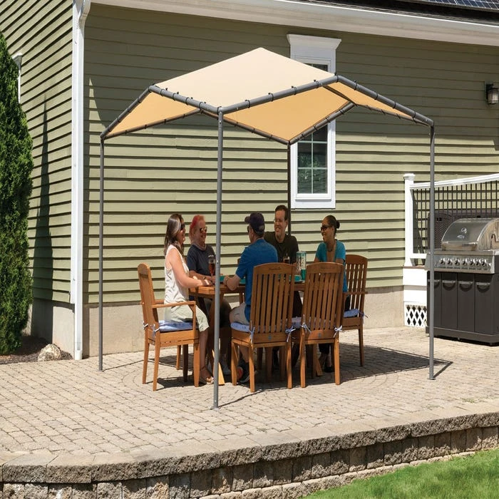 ShelterLogic 10x10 Pacifica Gazebo Canopy Charcoal Frame And Marzipan Tan Cover 12 ShelterLogic 10x10 Pacifica Gazebo Canopy Charcoal Frame And Marzipan Tan Cover - Image 10