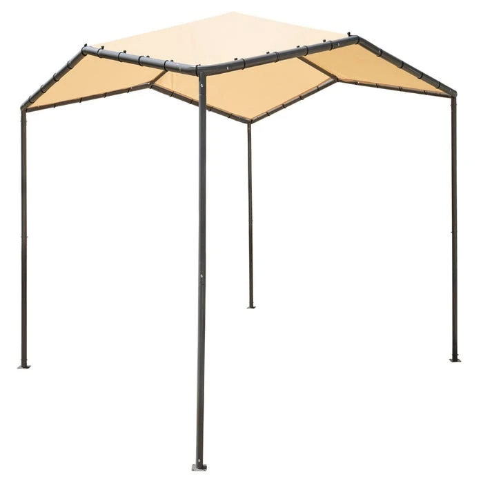 ShelterLogic 10x10 Pacifica Gazebo Canopy Charcoal Frame And Marzipan Tan Cover 3 ShelterLogic 10x10 Pacifica Gazebo Canopy Charcoal Frame And Marzipan Tan Cover