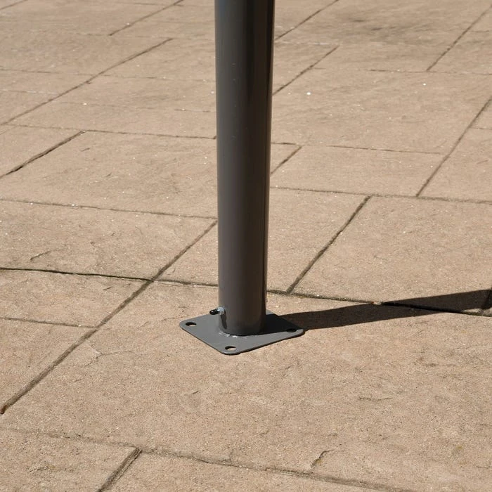 ShelterLogic 10x10 Del Ray Gazebo Canopy Charcoal Frame Tan Cover 8 ShelterLogic 10x10 Del Ray Gazebo Canopy Charcoal Frame Tan Cover - Image 6