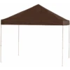 ShelterLogic HD Series Straight Leg Pop-Up Canopy, 10 Ft. X 10 Ft. Chocolate Brown -Shelterlogic 22710