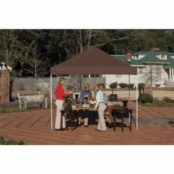 ShelterLogic HD Series Straight Leg Pop-Up Canopy, 10 Ft. X 10 Ft. Chocolate Brown -Shelterlogic 22710 2