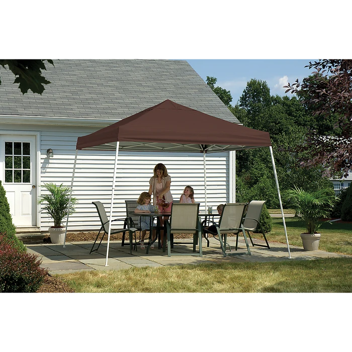 ShelterLogic HD Series Slant Leg Pop-Up Canopy, 12 Ft. X 12 Ft. Chocolate Brown 4 ShelterLogic HD Series Slant Leg Pop-Up Canopy, 12 Ft. X 12 Ft. Chocolate Brown - Image 2