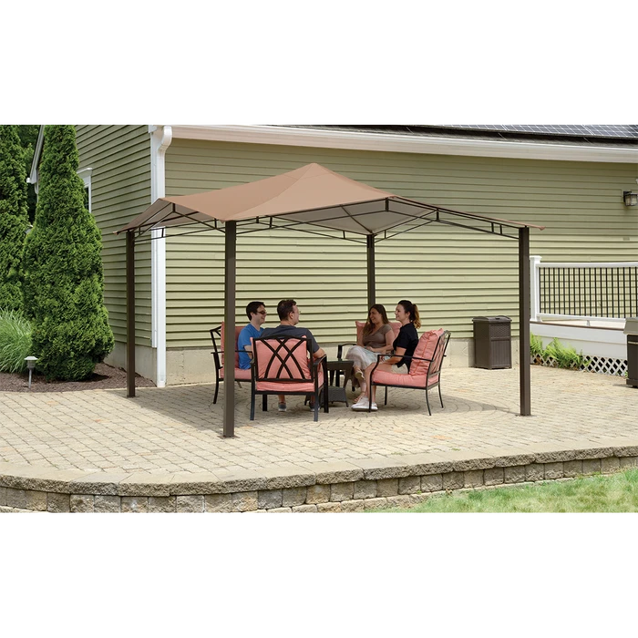 ShelterLogic Sequoia Gazebo, 12 Ft. X 12 Ft. Bronze 6 ShelterLogic Sequoia Gazebo, 12 Ft. X 12 Ft. Bronze - Image 4