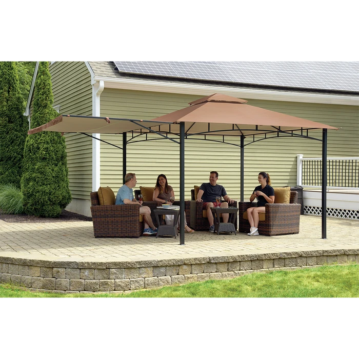 ShelterLogic Redwood Gazebo, 11 Ft. X 11 Ft. Bronze 6 ShelterLogic Redwood Gazebo, 11 Ft. X 11 Ft. Bronze - Image 4
