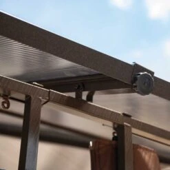 ShelterLogic Sycamore Gazebo, 10 Ft. X 12 Ft. Dark Coffee -Shelterlogic 24024 detail image 04