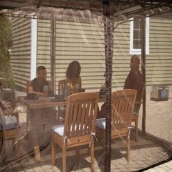 ShelterLogic Sycamore Gazebo, 10 Ft. X 12 Ft. Dark Coffee -Shelterlogic 24024 detail image 11