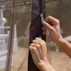 ShelterLogic Sycamore Gazebo, 10 Ft. X 12 Ft. Dark Coffee -Shelterlogic 24024 detail image 12