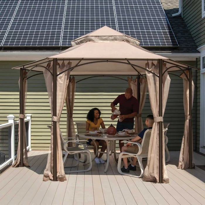 ShelterLogic Magnolia Gazebo, 11 Ft. X 11 Ft. Bronze 4 ShelterLogic Magnolia Gazebo, 11 Ft. X 11 Ft. Bronze - Image 2