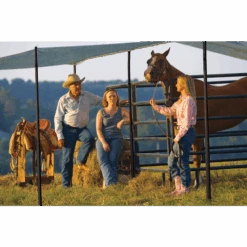 ShelterLogic Shade Cloth, 6 Ft. X 15 Ft. Sea Blue 9 ShelterLogic Shade Cloth, 6 Ft. X 15 Ft. Sea Blue -Shelterlogic 25711 3