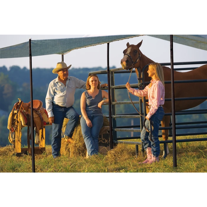 ShelterLogic Shade Cloth, 6 Ft. X 15 Ft. Sea Blue 6 ShelterLogic Shade Cloth, 6 Ft. X 15 Ft. Sea Blue - Image 4