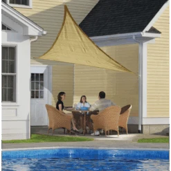 ShelterLogic Shade Sail Triangle, 16 Ft. X 16 Ft. Sand -Shelterlogic 25729 2