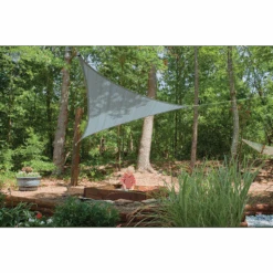 ShelterLogic Shade Sail Triangle, 12 Ft. X 12 Ft. X Heavyweight Sea Blue 15 ShelterLogic Shade Sail Triangle, 12 Ft. X 12 Ft. X Heavyweight Sea Blue -Shelterlogic 25733 5