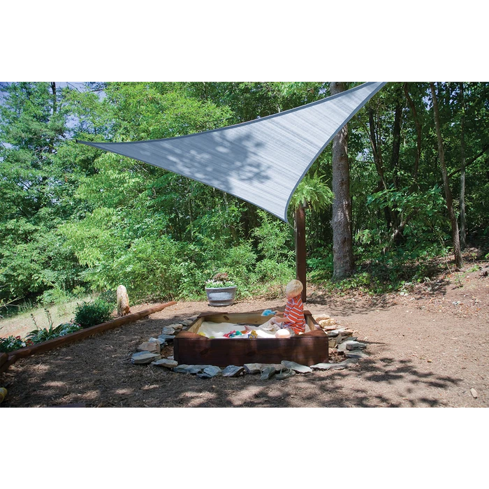 ShelterLogic Shade Sail Triangle, 12 Ft. X 12 Ft. X Heavyweight Sea Blue 10 ShelterLogic Shade Sail Triangle, 12 Ft. X 12 Ft. X Heavyweight Sea Blue - Image 8