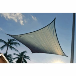 ShelterLogic Shade Sail Square, 12 Ft. X 12 Ft. X Heavyweight Sea Blue 12 ShelterLogic Shade Sail Square, 12 Ft. X 12 Ft. X Heavyweight Sea Blue -Shelterlogic 25735 2