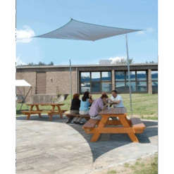 ShelterLogic Shade Sail Square, 12 Ft. X 12 Ft. X Heavyweight Sea Blue 14 ShelterLogic Shade Sail Square, 12 Ft. X 12 Ft. X Heavyweight Sea Blue -Shelterlogic 25735 4