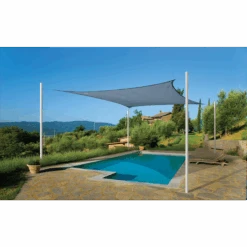 ShelterLogic Shade Sail Square, 12 Ft. X 12 Ft. X Heavyweight Sea Blue 15 ShelterLogic Shade Sail Square, 12 Ft. X 12 Ft. X Heavyweight Sea Blue -Shelterlogic 25735 5