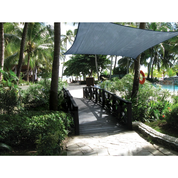 ShelterLogic Shade Sail Square, 12 Ft. X 12 Ft. X Heavyweight Sea Blue 9 ShelterLogic Shade Sail Square, 12 Ft. X 12 Ft. X Heavyweight Sea Blue - Image 7