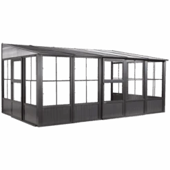 Charleston Solarium Wall Unit, 10 Ft. X 16 Ft. Dark Gray