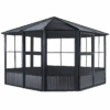 Charleston Solarium, 12 Ft. X 12 Ft. Dark Gray -Shelterlogic 442 8162998