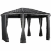 ShelterLogic Komodo Hardtop Gazebo, 12 Ft. X 15 Ft. Dark Gray 1 ShelterLogic Komodo Hardtop Gazebo, 12 Ft. X 15 Ft. Dark Gray -Shelterlogic 500 6159233