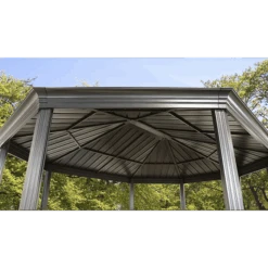ShelterLogic Komodo Hardtop Gazebo, 12 Ft. X 15 Ft. Dark Gray -Shelterlogic 500 6159233 2